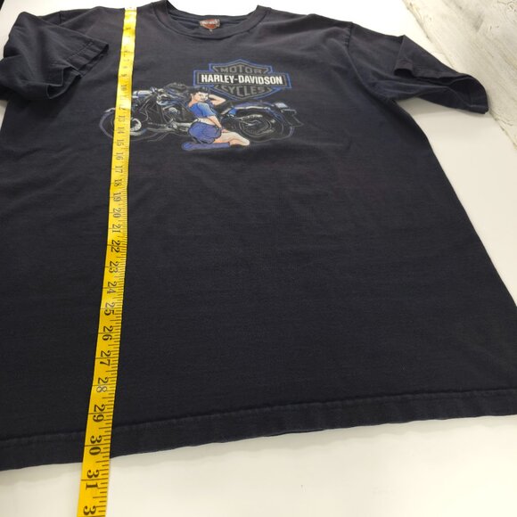 VINTAGE Y2K HARLEY DAVIDSON MENS SIZE XL MADE IN USA BLACK T SHIRT SHORT SLEEVE - Picture 9 of 9